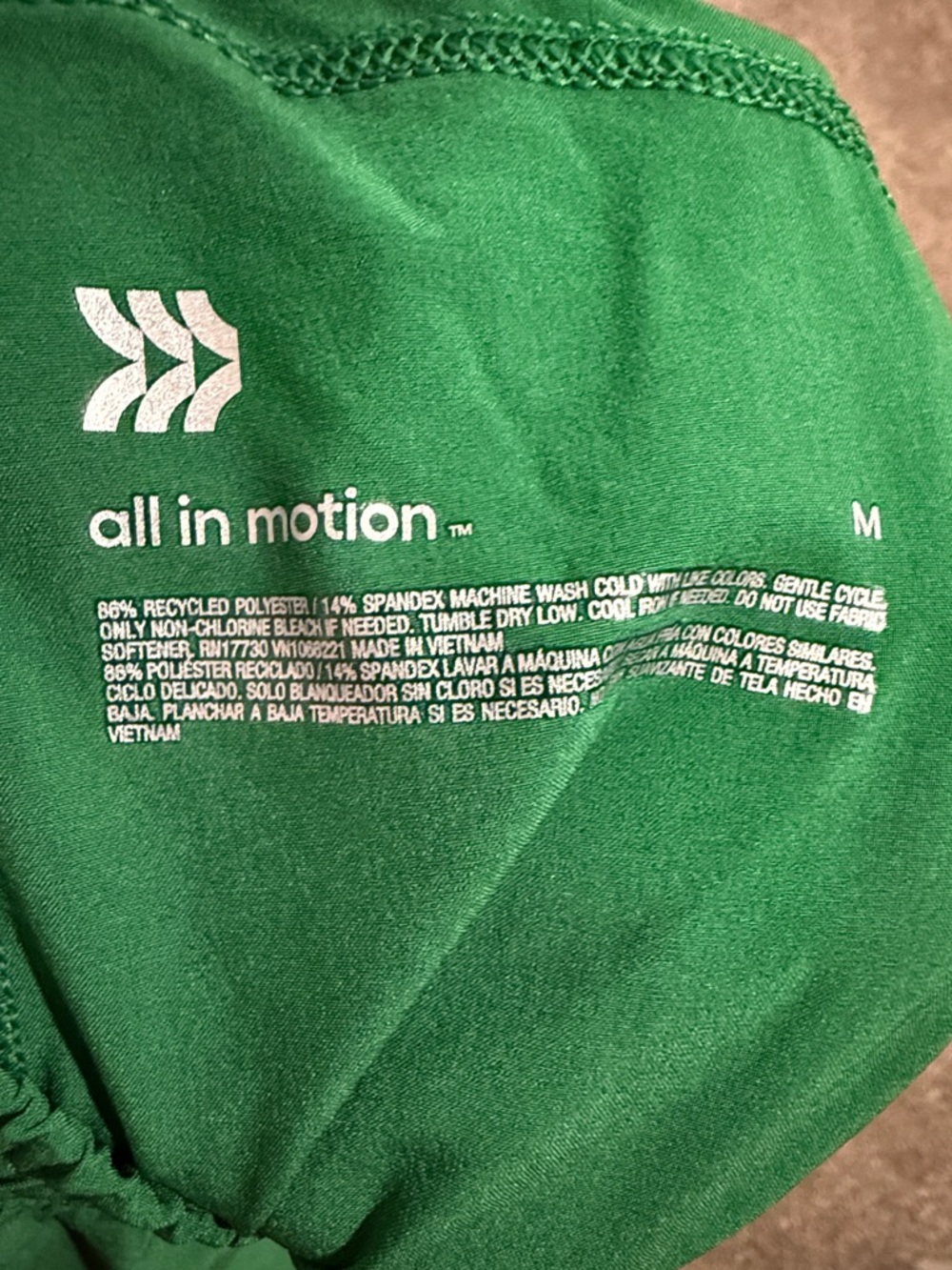 all in motion Green Active Run Shorts - Picture 8 of 10